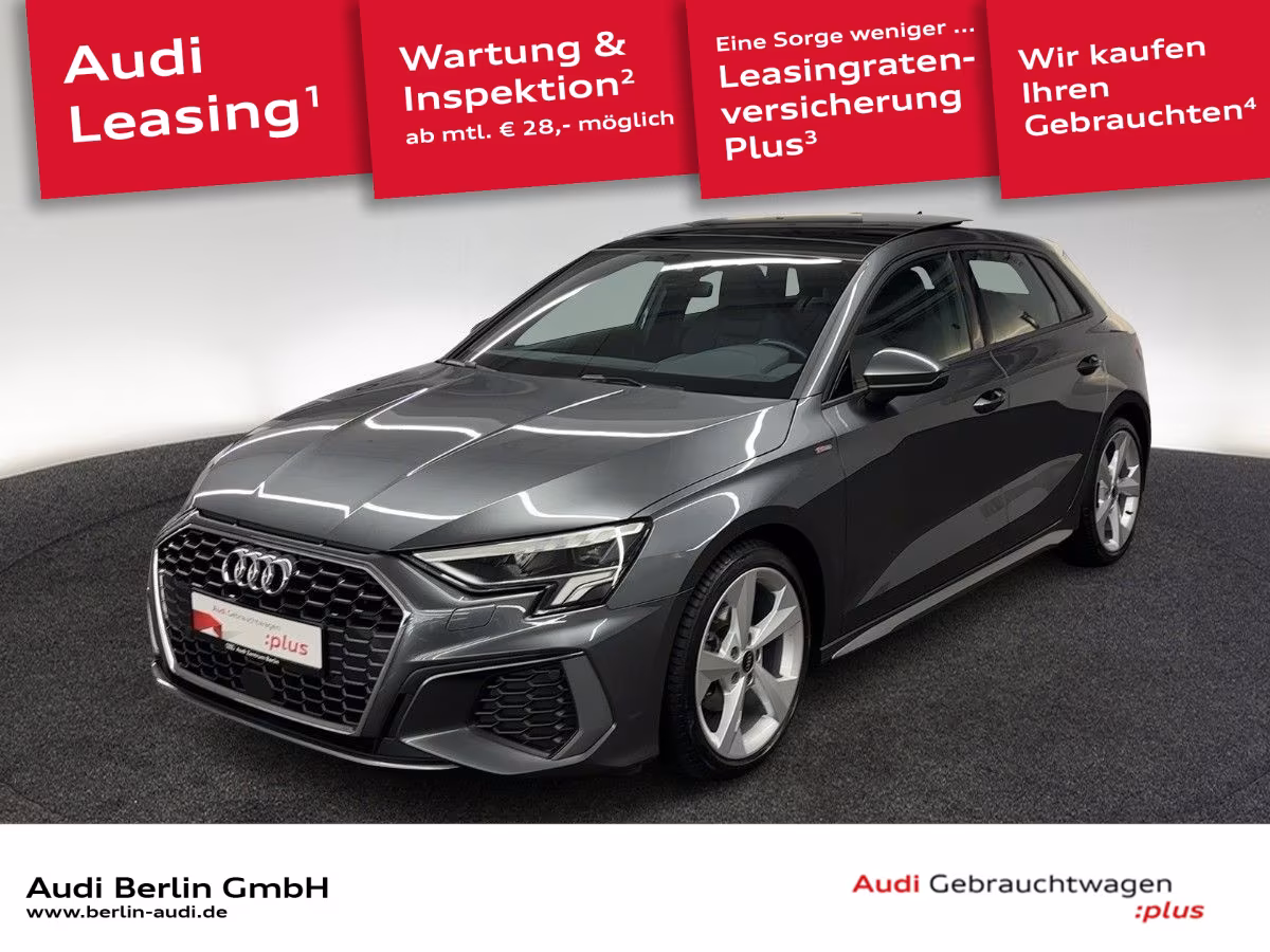 Audi A3 Sportback S line 35 TDI S tr. LED NAVI PANO