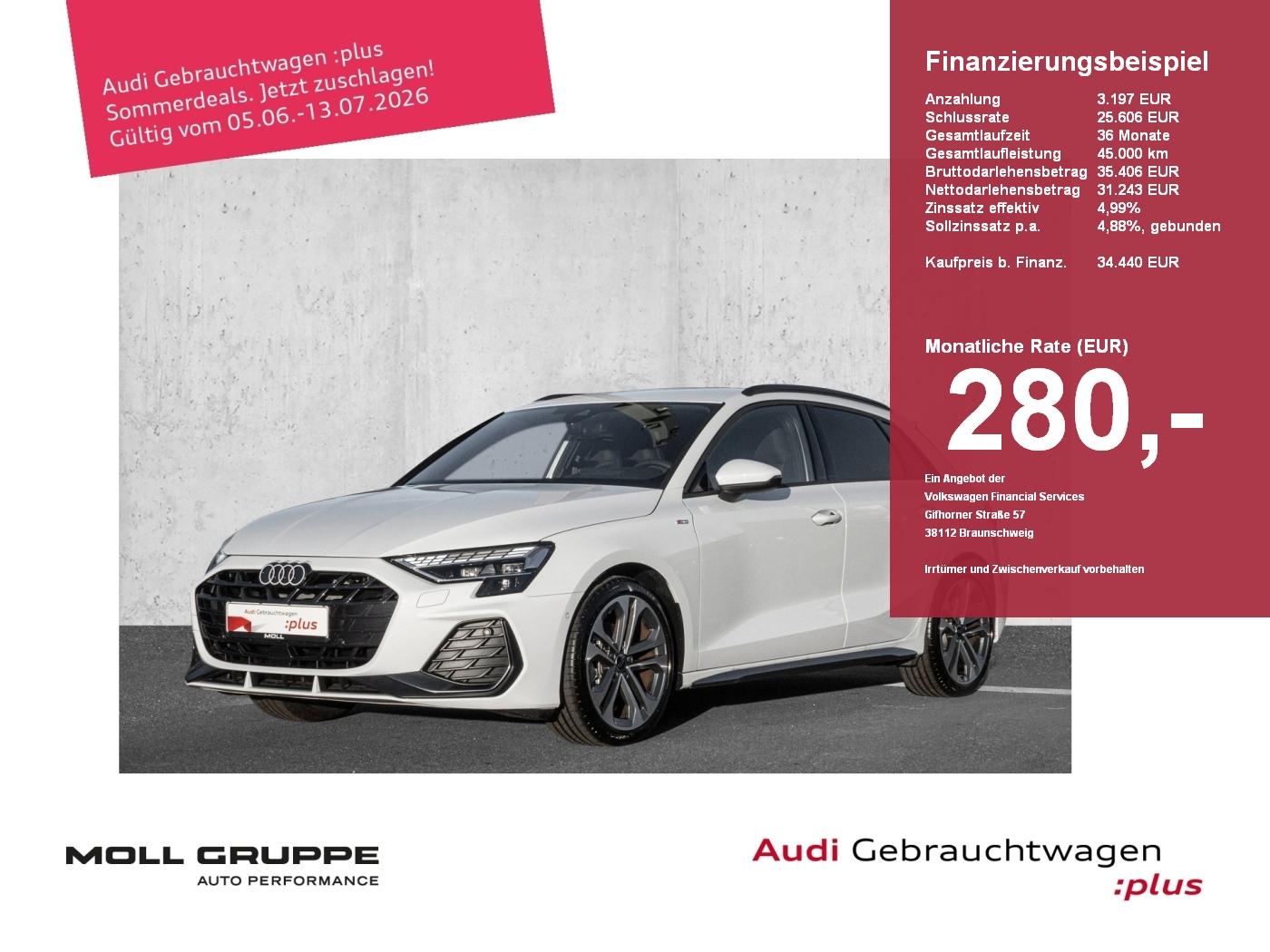 Audi A3 Sportback 30 TFSI S tronic S line (AHK*HeadUp