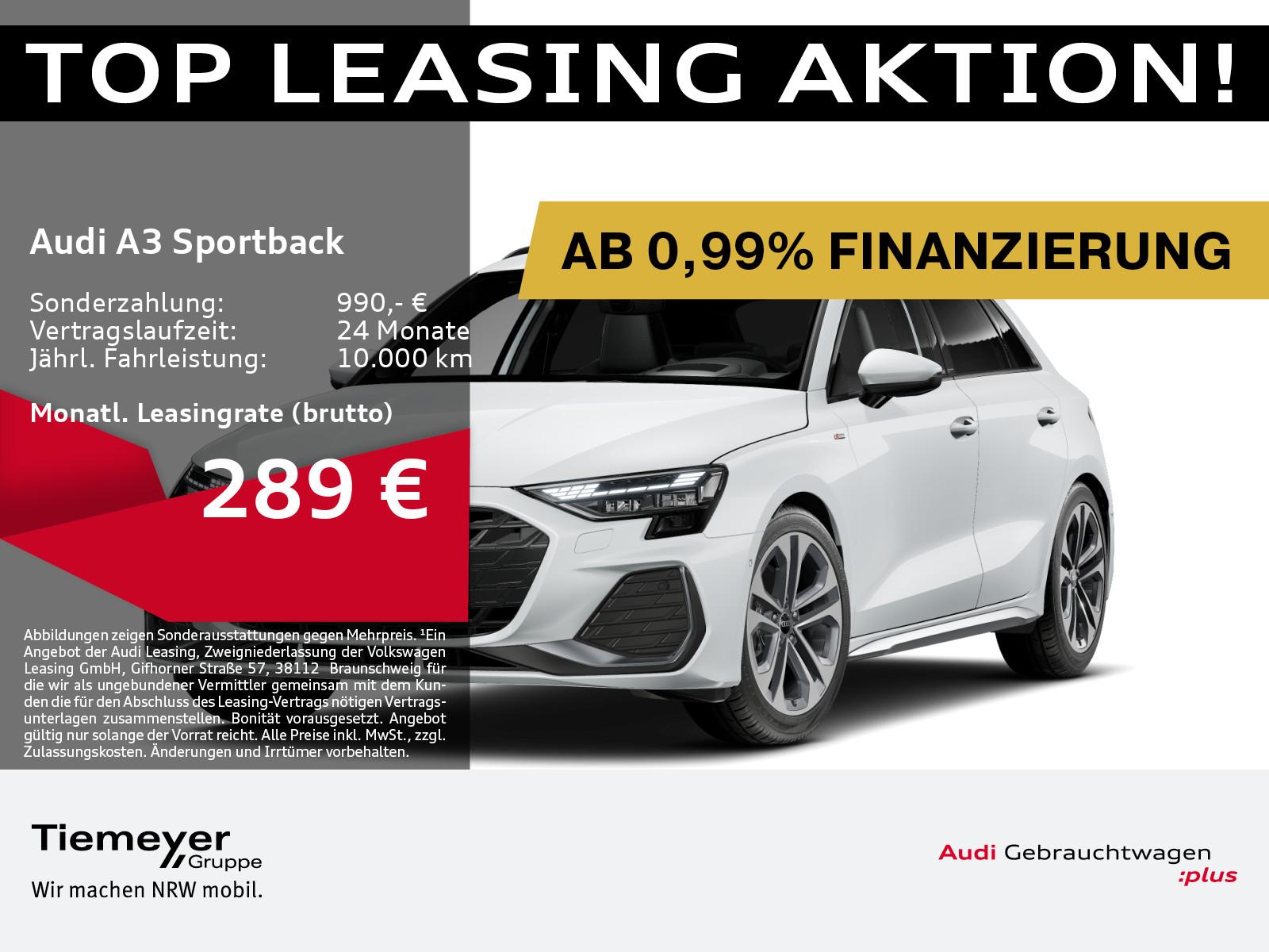 Audi A3 Sportback 30 TFSI 2x S LINE LEDER SONOS LED H