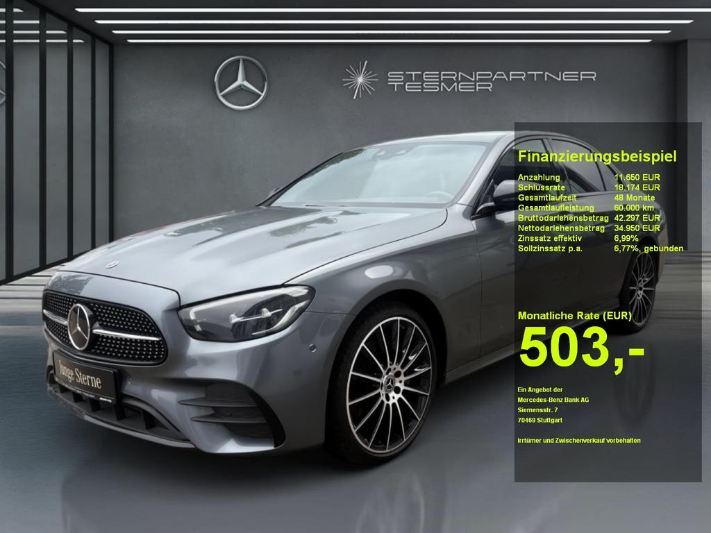 Mercedes-Benz E 300 d 4M AMG Night, LED, WIDE.,DISTR.,KAM.,AHK