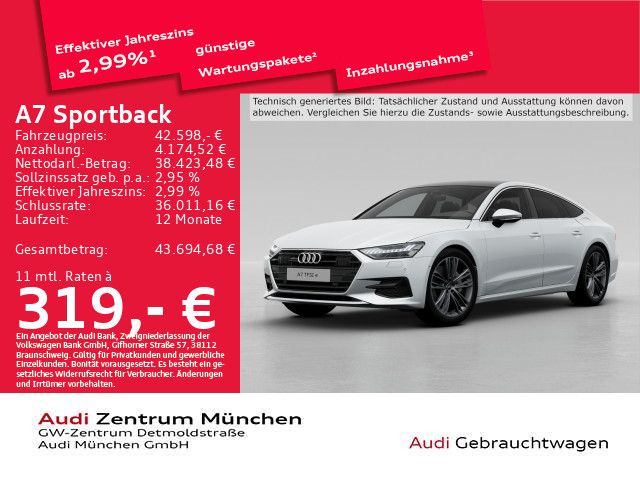 Audi A7 Sportback 50 TFSI e qu. S tronic Pano/B&O/Kam