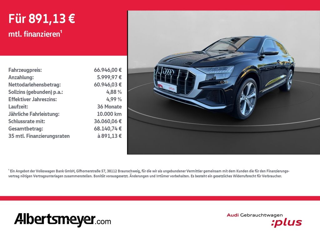 Audi SQ8  4.0 TDI QUATTRO +PANO+STANDH+B&O