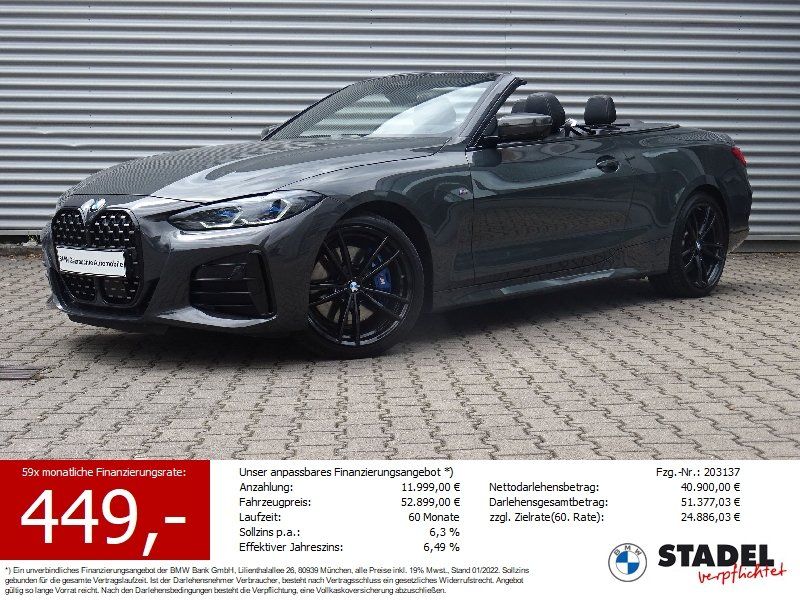 BMW M440d xDrive Cabrio Laser HuD HiFi-h/k 360° Inno