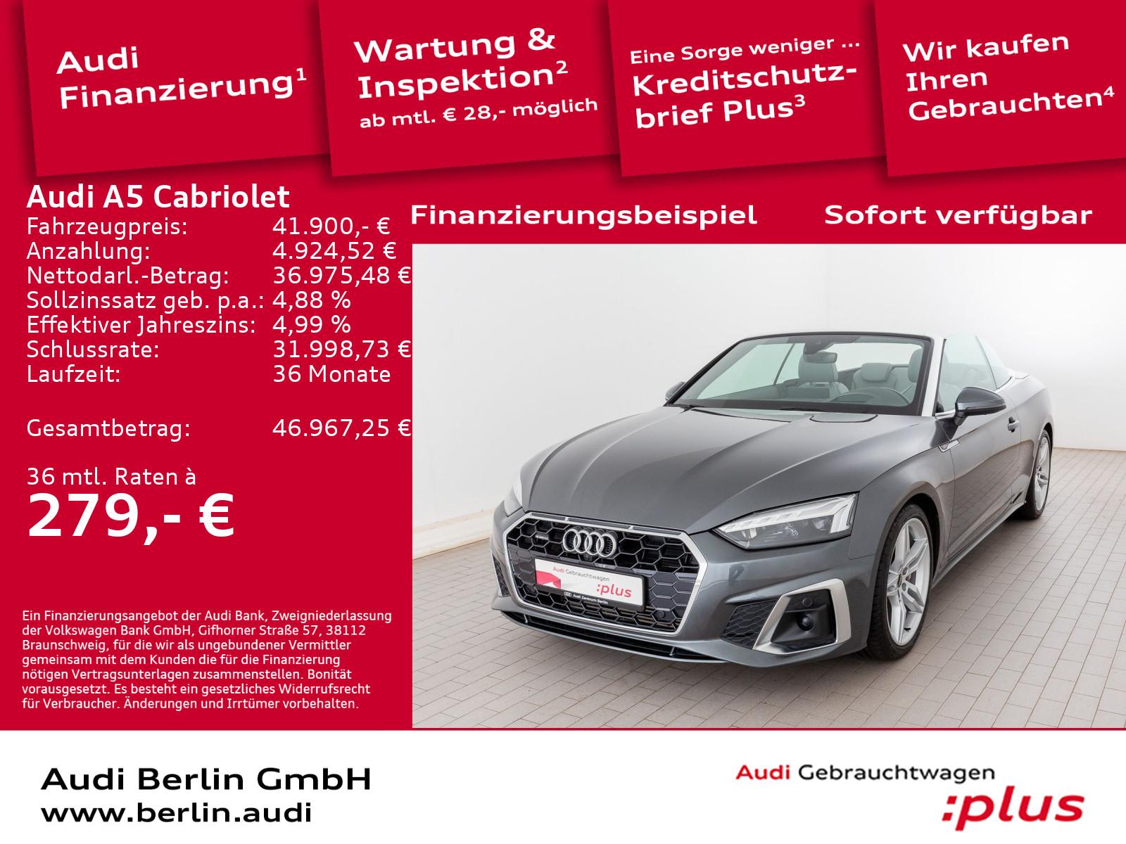 Audi A5 Cabriolet S line 45 TFSI qu.S tr. MATRIX 360°