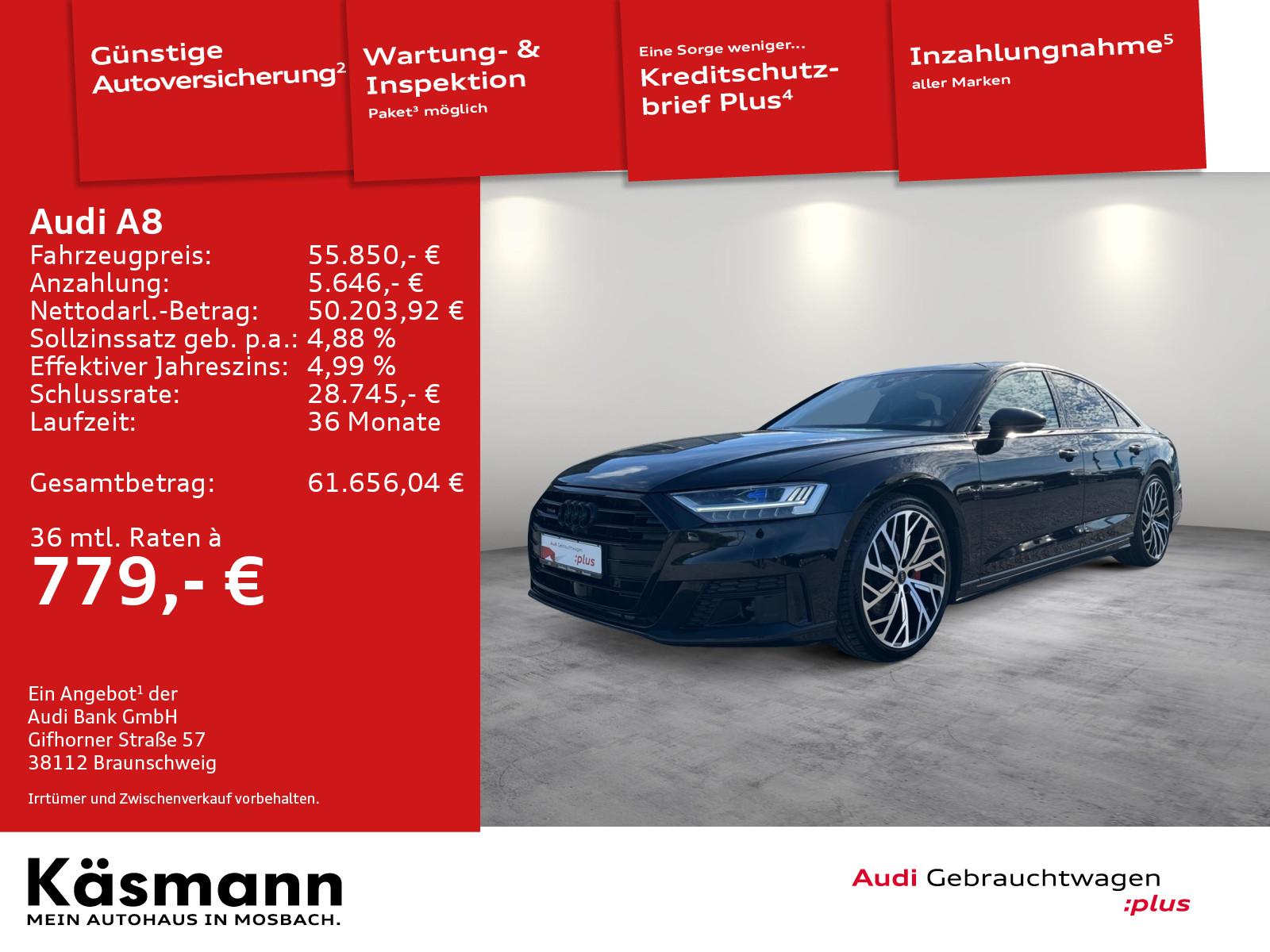 Audi A8 50TDI qu MATRIX AHK HUD RSE SPORTEXT STDHZ B&