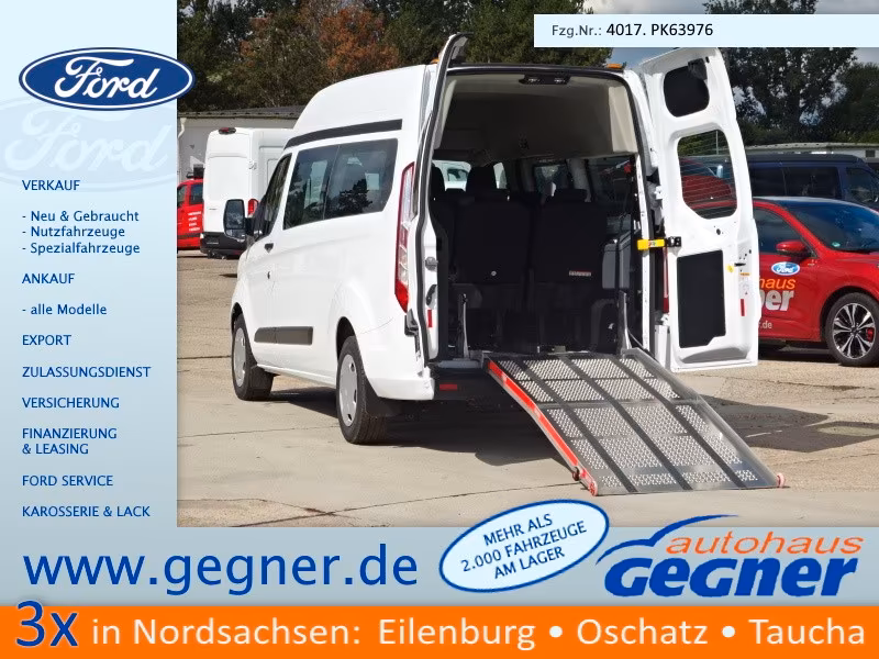 Ford Transit Custom 340L2 Kombi 2xKlima Rampe KMP BTW