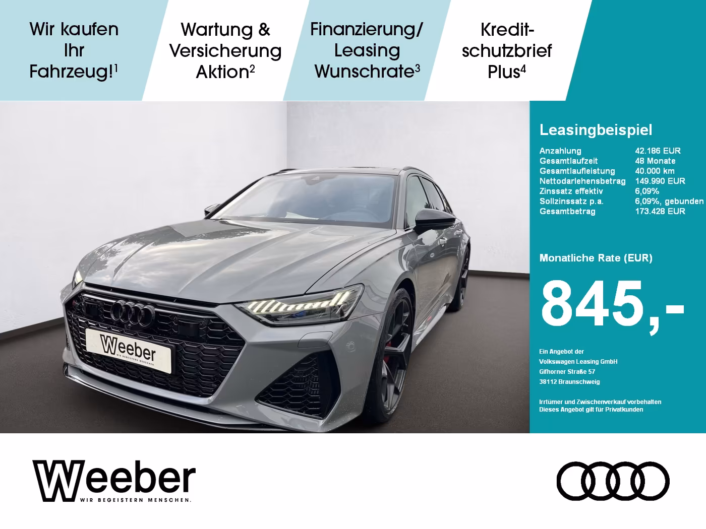 Audi RS6 Avant performance Quattro Tiptronic HeadUp