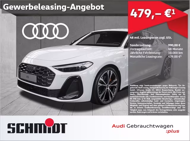 Audi A5 Limousine TFSI Q 2x S LINE OPRITK SCHWARZ TEC