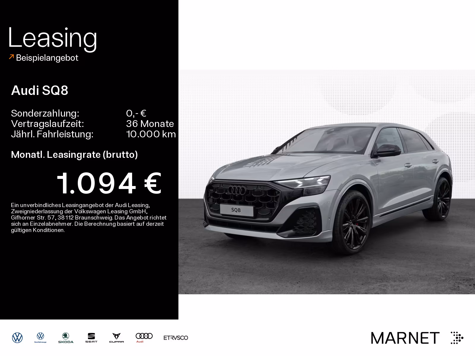 Audi SQ8 SUV TFSI AHK*B&O*HeadUP*Standh*Laser*Pano