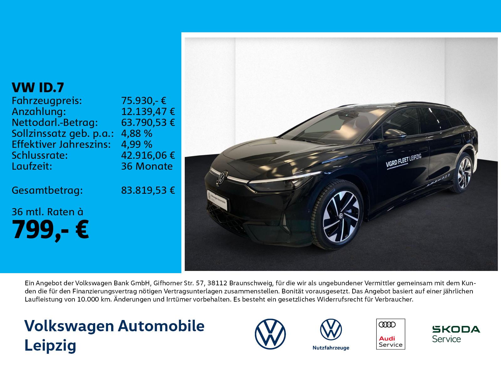 Volkswagen ID.7 GTX Tourer 4MOTION 250 kW 86 kWh 1-Gang-Aut