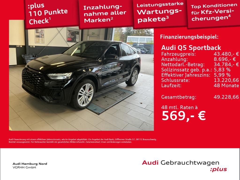 Audi Q5 Sportback 45 TFSI quat. S line AHK Matrix HUD