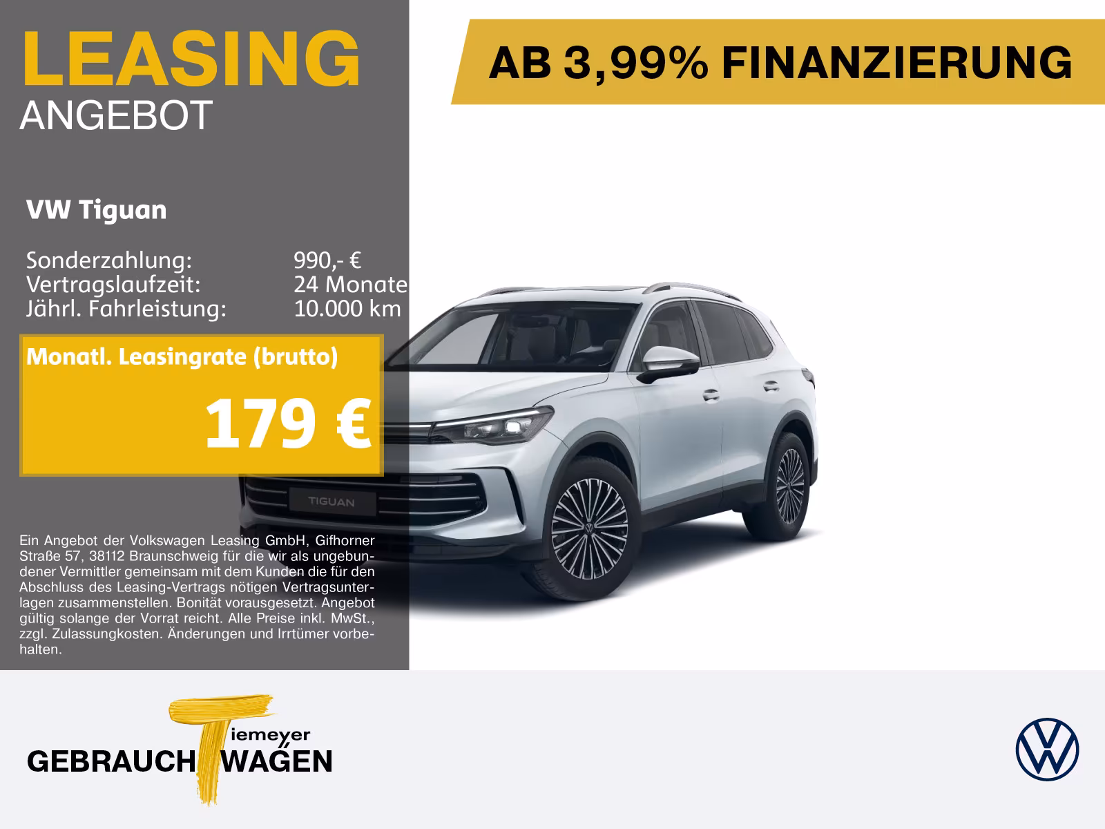 Volkswagen Tiguan 2.0 TDI DSG ELEGANCE PANO AHK LEDER 360