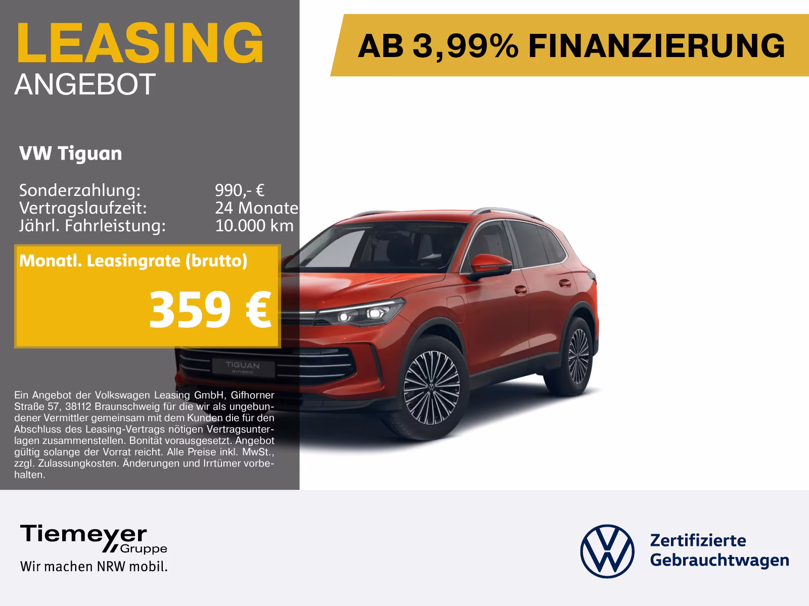 Volkswagen Tiguan eHybrid ELEGANCE MATRIX H/K HuD ASSIST