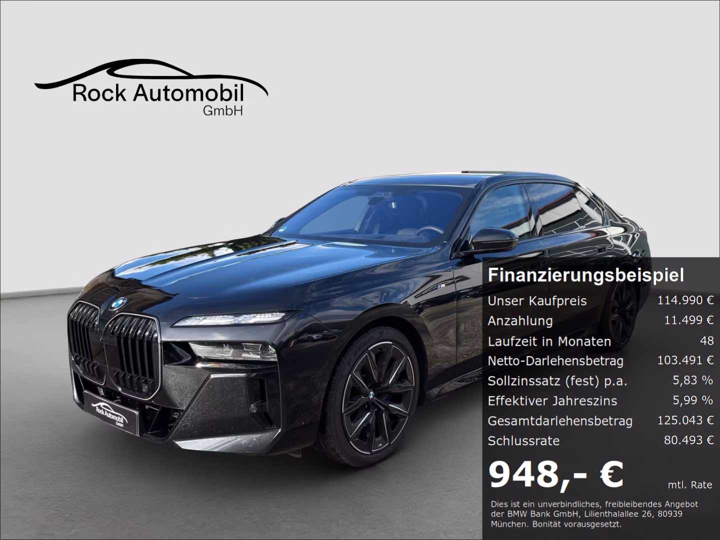 BMW 740 d xDrive M Sport Pro Monat 699 € NP 174t €
