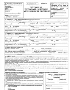 contract de instrainare dobandire masina